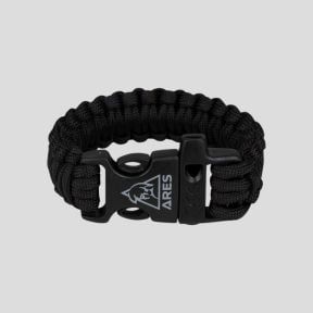 Paracord-Armband 22 mm - Schwarz - Ares