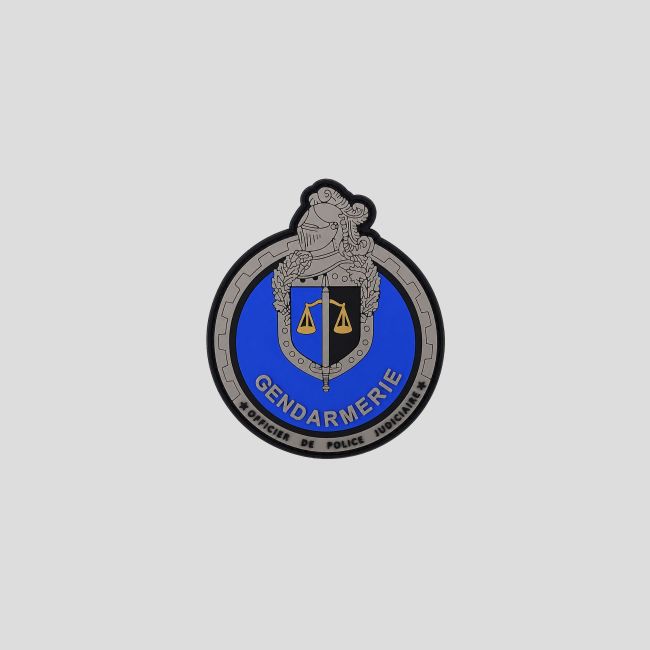 Escudo PVC con velcro Unidad de Motoristas de la Gendarmería OPJ - Alta visibilidad
