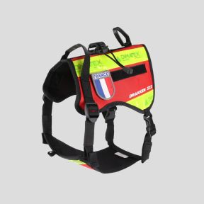 Pettorina per cane DRAKKEN III - Rosso - Dimatex
