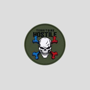 Patch PVC redondo Territorio Hostil - Verde Oliva - OPEX