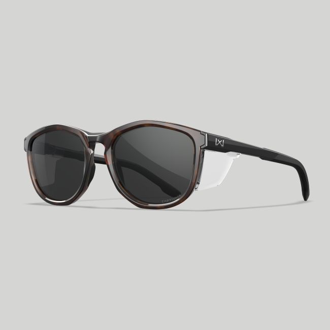 Gafas de sol Bravo (lentes Captivate™ polarizadas Gris) - Marrón Moteado/Negro - Wiley X