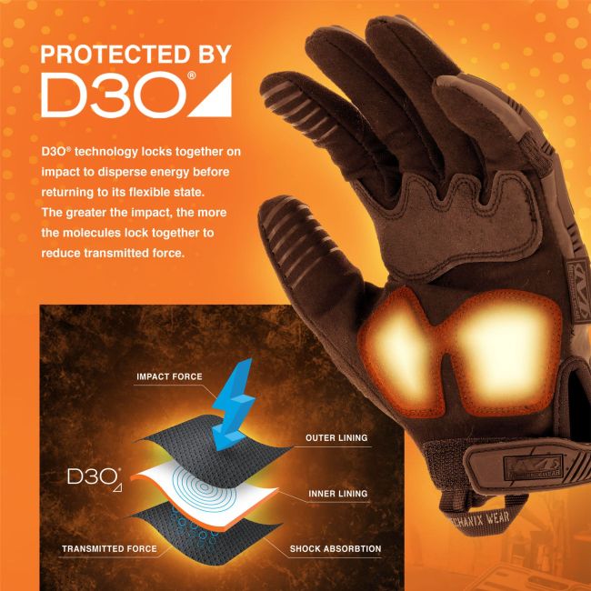 Guantes M-Pact 2 Covert Negro - Mechanix
