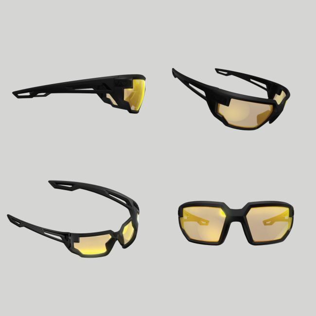 Lunettes de protection balistique Type-X (verres Ambrés) - Noir - Mechanix