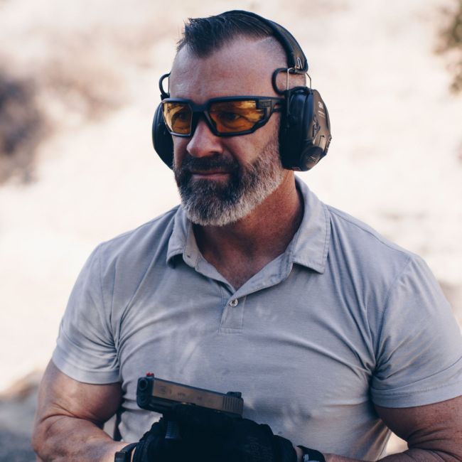 Ballistische veiligheidsbril Type-X (amber glazen) - Zwart - Mechanix
