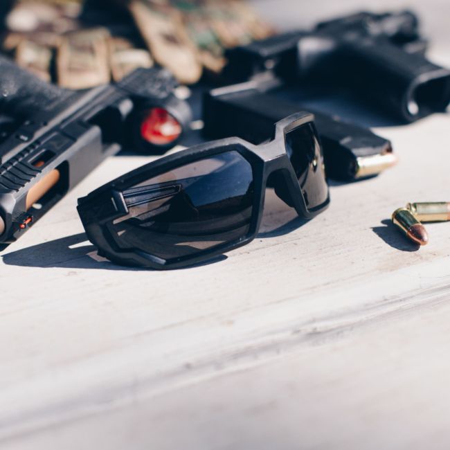 Gafas de protección balística Type-X (lentes Ahumados) - Negro - Mechanix
