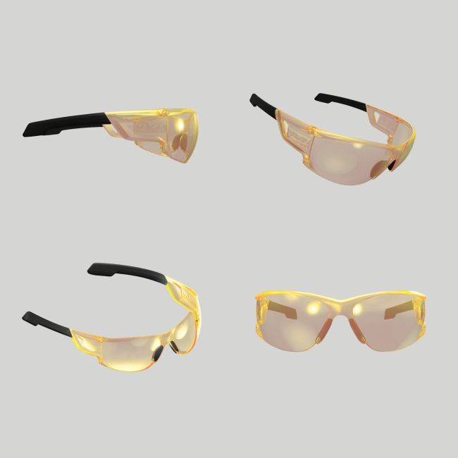 Óculos de proteção balística Type-N (lentes Âmbar) - Amarelo - Mechanix