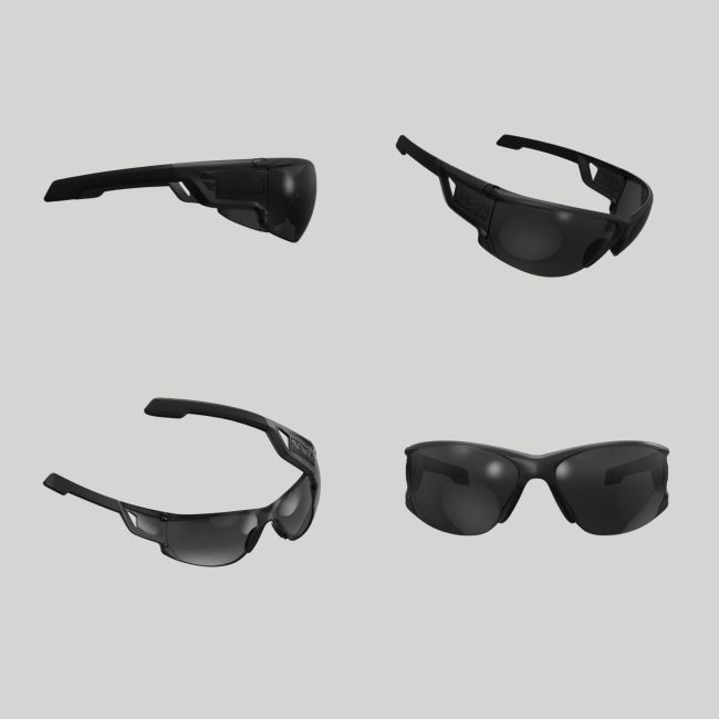 Óculos de proteção balística Type-N (lentes Fumadas) - Preto - Mechanix