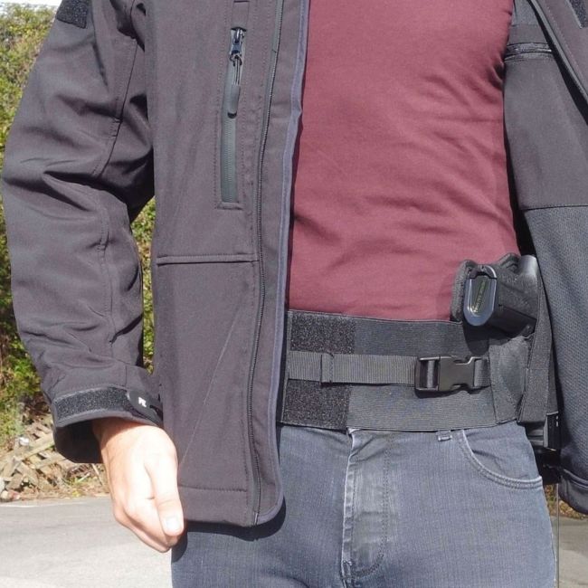 Ceinture port discret avec holster - Noir - Patrol Equipement