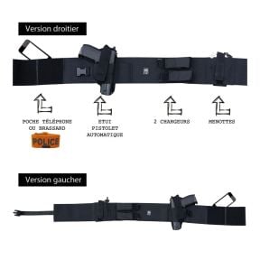 Cinturón de porte oculto con funda - Negro - Patrol Equipment