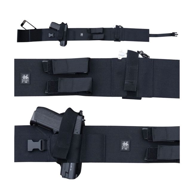 Ceinture port discret avec holster - Noir - Patrol Equipement