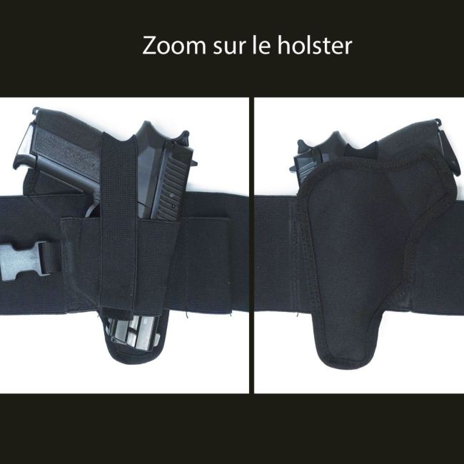 Cinto de porte discreto com coldre - Preto - Patrol Equipment