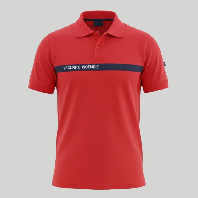 Polo Bezpieczeństwo Pożarnicze ADUM - Czerwony - Force Series