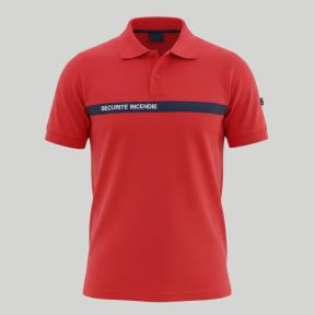 Polo Brandbeveiliging ADUM - Rood - Force Series
