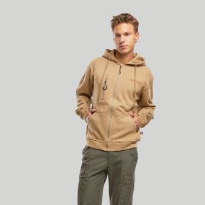 Sudadera con capucha con cremallera táctica - Coyote - Brandit