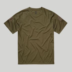 T-shirt Quickdry z rzepem - Oliwkowa zieleń - Brandit