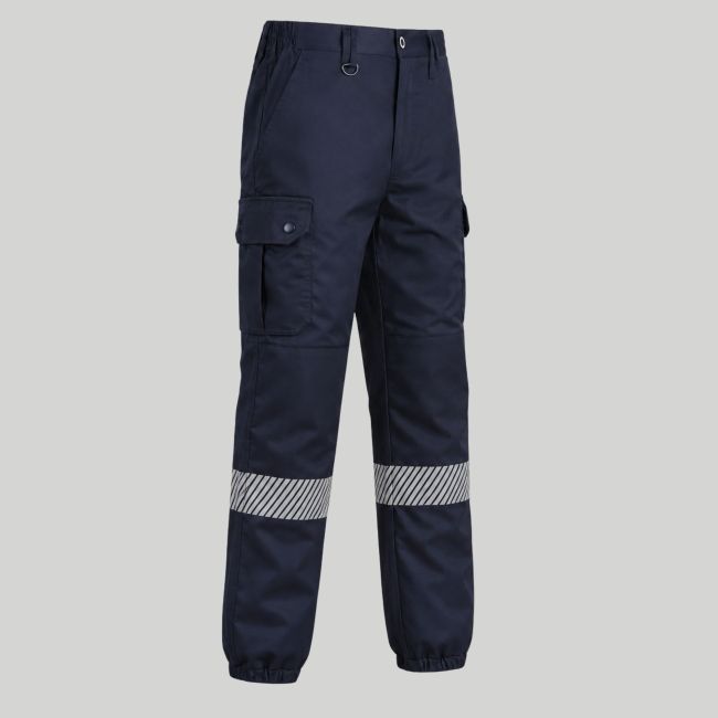 Pantalón de Seguridad contra Incendios con elastano SECURITY - Azul Marino - Force Series
