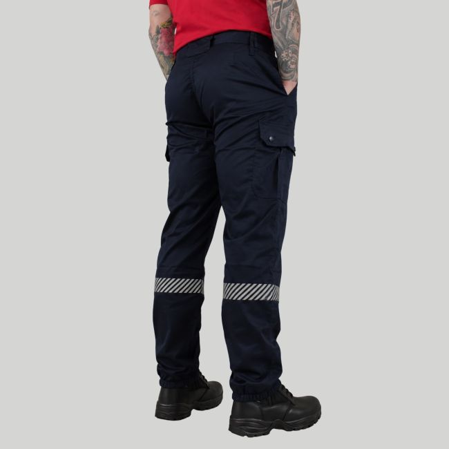 Pantalón de Seguridad contra Incendios con elastano SECURITY - Azul Marino - Force Series
