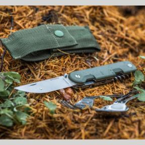 Faca Baroudeur + talheres - Kaki - TB Outdoor