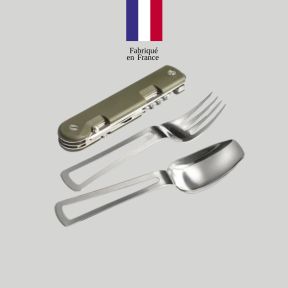 Coltello Baroudeur + posate - Kaki - TB Outdoor