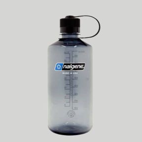 Trinkflasche mit engem Hals 1L - Grau/Schwarz - Nalgene