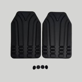 Paire de coussins Ventipads pour porte-plaques Polgen/Platiger - Noir - Tiger Tailor