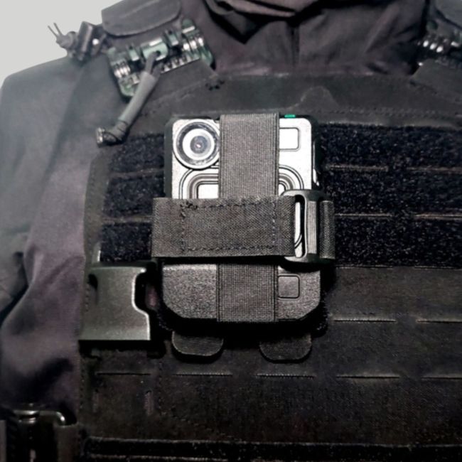 Bodycam-Halterung VB400 - Schwarz - Tiger Tailor