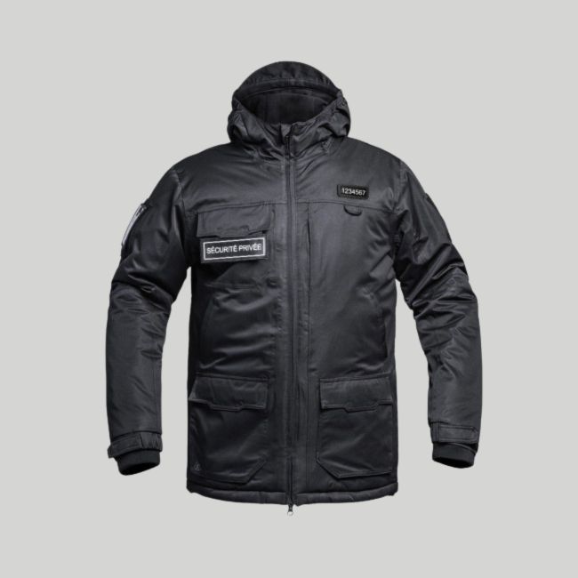 Hardshell-Parka mit Klappe Sécurité Privée WF 150 Sécu-One - Schwarz - A10 Equipment