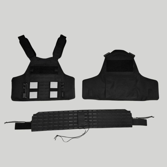 Housse tactique Polgen Gen.3 Police Municipale (sans bandes Gitane) pour inserts GK - Noir - Tiger Tailor