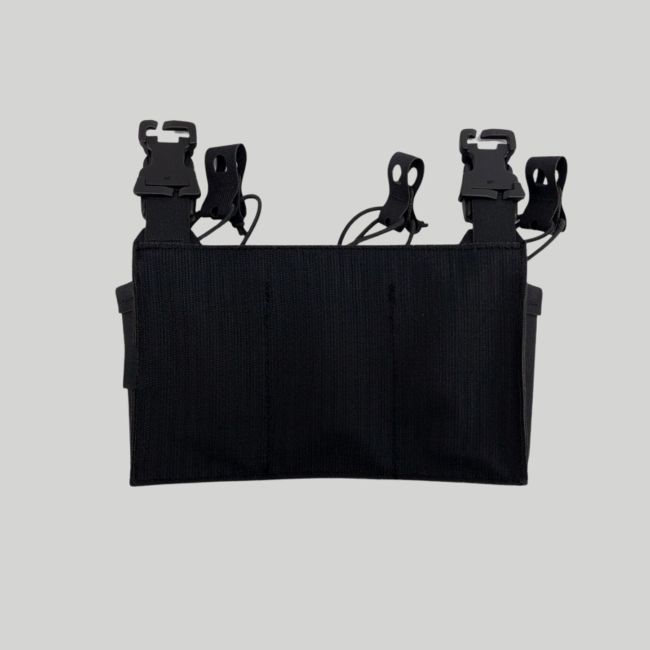 Panneau modulaire Fastex triple porte-chargeur pour fusils d'assaut - Noir - Tiger Tailor