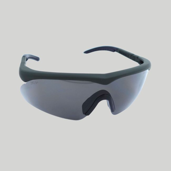 Taktische Brille Raptor (3-Gläser-Set Klar/Getönt/Orange) - Oliv - Swisseye