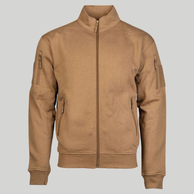 Chaqueta táctica con cremallera - Coyote Oscuro - Mil-Tec