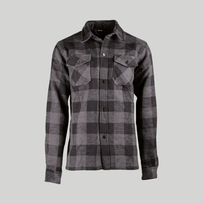 Chemise de bûcheron en flanelle - Noir/Gris - Mil-Tec