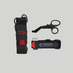 Tasche für Tourniquet-Abbindung mit Tourniquet und Schere - Schwarz - Mil-Tec