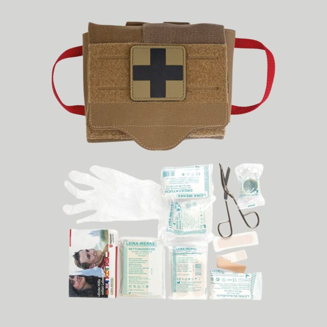 IFAK Quick Draw Tasche gefüllt (25 Teile) - Dunkles Coyote - Mil-Tec