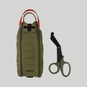 Pochette IFAK Rapid avec ciseaux - Vert Olive - Mil-Tec