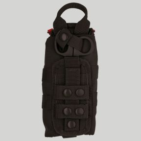 Tasca IFAK Rapid riempita (28 pezzi) con forbici - Nero - Mil-Tec