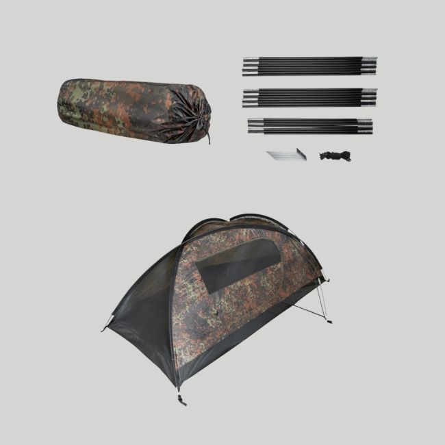 Tenda biplace Recom - Flecktarn - Mil-Tec