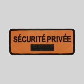 Brassard Sécurité Privée avec velcro NUB - Orange - VVS