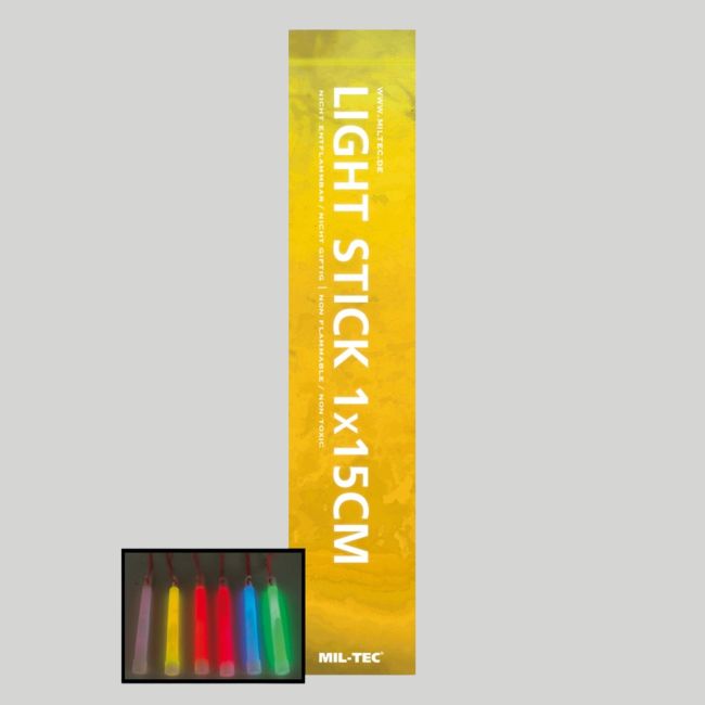 Świetlne pałeczki 15cm/8-12h - Żółty - Mil-Tec