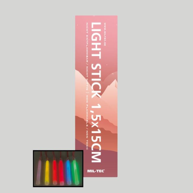 Barras luminosas 15cm/8-12h V2 - Rojo - Mil-Tec