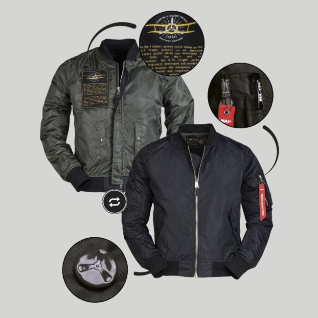 Bomber MA1 estate - Nero - Mil-Tec