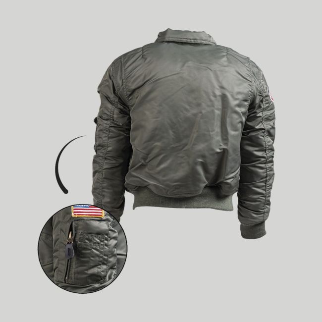 Giacca CWU con badge bambino - Verde Oliva - Mil-Tec