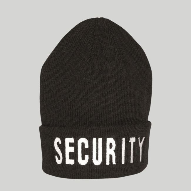 Bonnet brodé SECURITY - Noir - Mil-Tec