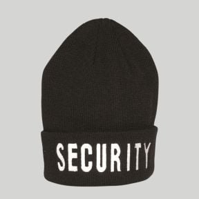 Bonnet brodé SECURITY - Noir - Mil-Tec