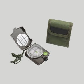 Brújula metálica con funda - Verde Oliva - Mil-Tec