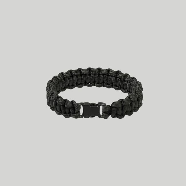 Pulsera paracorde 15mm - Negro - Mil-Tec