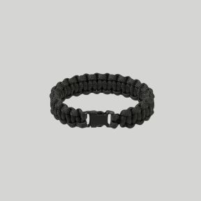 Bracelet paracorde 15mm - Noir - Mil-Tec