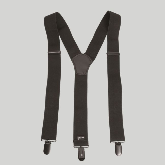 Tirantes con pinzas - Negro - Mil-Tec