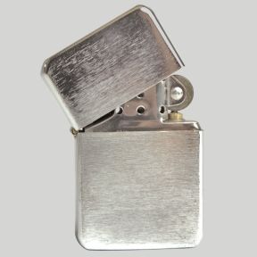 Briquet US en métal brossé - Mil-Tec