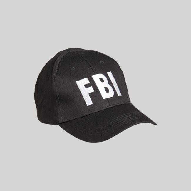 Casquette base-ball brodée FBI - Noir - Mil-Tec